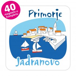 Magneti gradić EKO C 04 W Komplet 40 ili 20 kom  Jadranovo