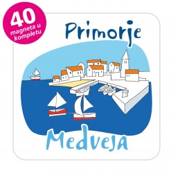 Magneti gradić EKO C 04 W Komplet 40 ili 20 kom  Medveja