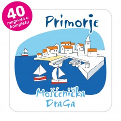 Magneti gradić EKO C 04 W Komplet 40 ili 20 kom  Mošćenička Draga