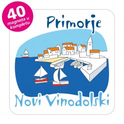 Magneti gradić EKO C 04 W Komplet 40 ili 20 kom  Novi Vinodolski