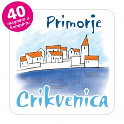 Magneti gradić EKO C 04 W Komplet 40 ili 20 kom  Crikvenica