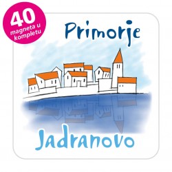 Magneti gradić EKO C 04 W Komplet 40 ili 20 kom  Jadranovo