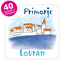 Magneti gradić EKO C 04 W Komplet 40 ili 20 kom  Lovran