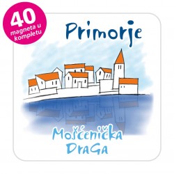 Magneti gradić EKO C 04 W Komplet 40 ili 20 kom  Mošćenička Draga