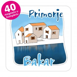 Magneti gradić EKO C 07 W Komplet 40 ili 20 kom  Bakar
