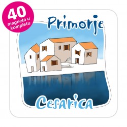 Magneti gradić EKO C 07 W Komplet 40 ili 20 kom  Cesarica