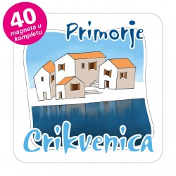 Magneti gradić EKO C 07 W Komplet 40 ili 20 kom  Crikvenica