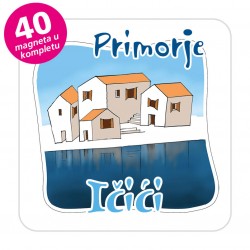 Magneti gradić EKO C 07 W Komplet 40 ili 20 kom  Ičići