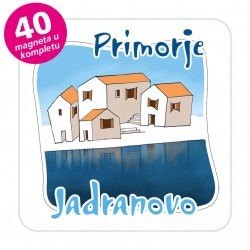 Magneti gradić EKO C 07 W Komplet 40 ili 20 kom  Jadranovo