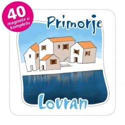 Magneti gradić EKO C 07 W Komplet 40 ili 20 kom  Lovran