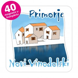 Magneti gradić EKO C 07 W Komplet 40 ili 20 kom  Novi Vinodolski