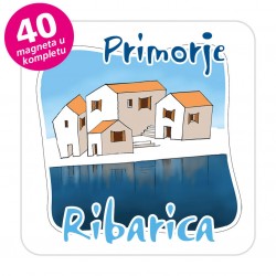 Magneti gradić EKO C 07 W Komplet 40 ili 20 kom  Ribarica