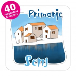 Magneti gradić EKO C 07 W Komplet 40 ili 20 kom  Senj