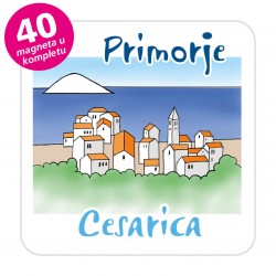 Magneti gradić EKO C 08 W Komplet 40 ili 20 kom  Cesarica