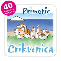 Magneti gradić EKO C 08 W Komplet 40 ili 20 kom  Crikvenica