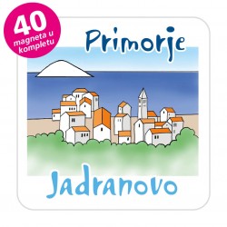 Magneti gradić EKO C 08 W Komplet 40 ili 20 kom  Jadranovo