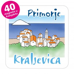 Magneti gradić EKO C 08 W Komplet 40 ili 20 kom  Kraljevica