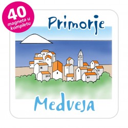 Magneti gradić EKO C 08 W Komplet 40 ili 20 kom  Medveja