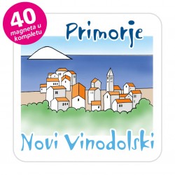 Magneti gradić EKO C 08 W Komplet 40 ili 20 kom  Novi Vinodolski