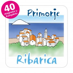 Magneti gradić EKO C 08 W Komplet 40 ili 20 kom  Ribarica