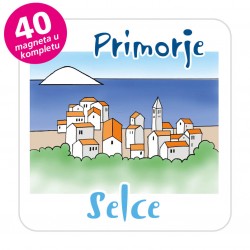 Magneti gradić EKO C 08 W Komplet 40 ili 20 kom  Selce