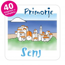 Magneti gradić EKO C 08 W Komplet 40 ili 20 kom  Senj