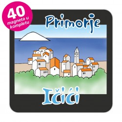 Magneti gradić EKO C 08 B Komplet 40 ili 20 kom  Ičići