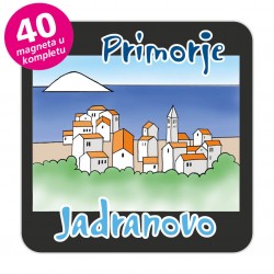 Magneti gradić EKO C 08 B Komplet 40 ili 20 kom  Jadranovo