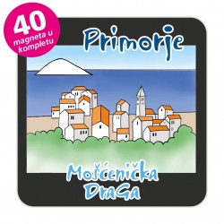 Magneti gradić EKO C 08 B Komplet 40 ili 20 kom  Mošćenička Draga