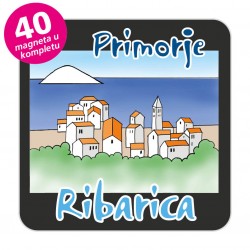 Magneti gradić EKO C 08 B Komplet 40 ili 20 kom  Ribarica