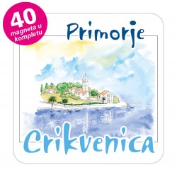 Magneti gradić EKO C 09 W Komplet 40 ili 20 kom  Crikvenica