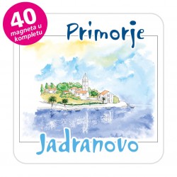 Magneti gradić EKO C 09 W Komplet 40 ili 20 kom  Jadranovo