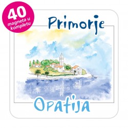 Magneti gradić EKO C 09 W Komplet 40 ili 20 kom  Opatija