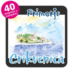 Magneti gradić EKO C 09 B Komplet 40 ili 20 kom  Crikvenica