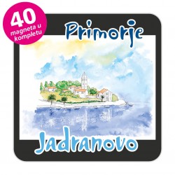 Magneti gradić EKO C 09 B Komplet 40 ili 20 kom  Jadranovo