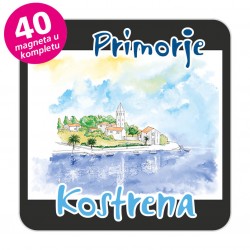 Magneti gradić EKO C 09 B Komplet 40 ili 20 kom  Kostrena