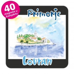 Magneti gradić EKO C 09 B Komplet 40 ili 20 kom  Lovran