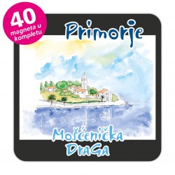 Magneti gradić EKO C 09 B Komplet 40 ili 20 kom  Mošćenička Draga