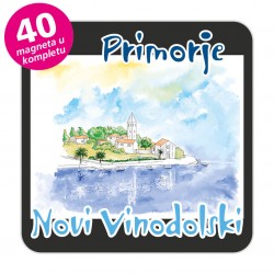 Magneti gradić EKO C 09 B Komplet 40 ili 20 kom  Novi Vinodolski