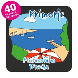Magneti plaža EKO C 10 B Komplet 40 ili 20 kom  Mošćenička Draga