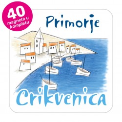 Magneti gradić EKO C 11 W Komplet 40 ili 20 kom  Crikvenica