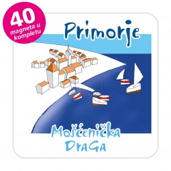 Magneti gradić EKO C 12 W Komplet 40 ili 20 kom  Mošćenička Draga