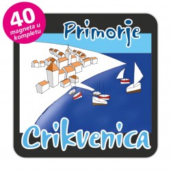 Magneti gradić EKO C 12 B Komplet 40 ili 20 kom  Crikvenica