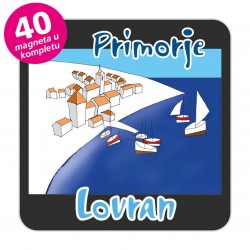 Magneti gradić EKO C 12 B Komplet 40 ili 20 kom  Lovran