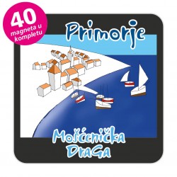 Magneti gradić EKO C 12 B Komplet 40 ili 20 kom  Mošćenička Draga