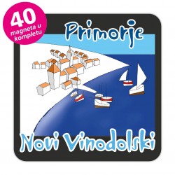 Magneti gradić EKO C 12 B Komplet 40 ili 20 kom  Novi Vinodolski