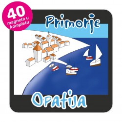 Magneti gradić EKO C 12 B Komplet 40 ili 20 kom  Opatija