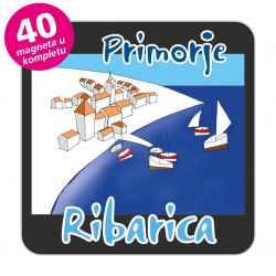 Magneti gradić EKO C 12 B Komplet 40 ili 20 kom  Ribarica