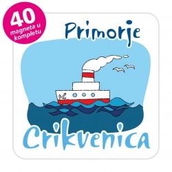 Magneti brod EKO C 28 W Komplet 40 ili 20 kom  Crikvenica