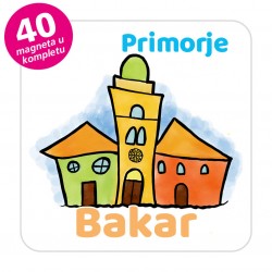 Magneti gradić EKO V 01 W Komplet 40 ili 20 kom  Bakar